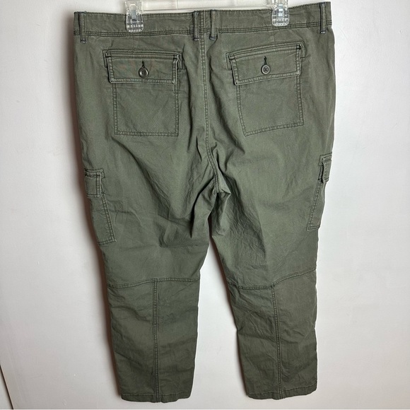 LL Bean Favorite Fit Comfort Stretch Pants Mid-Rise Cargo Women's 16P Petite - Picture 2 of 9